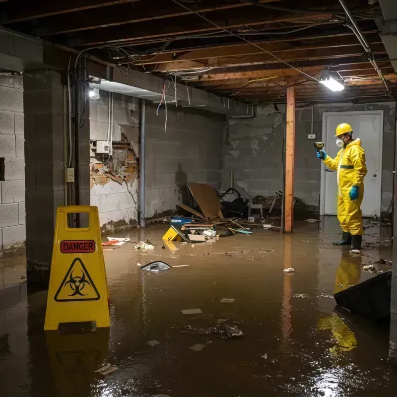 Flooded Basement Electrical Hazard in Wolfforth, TX Property